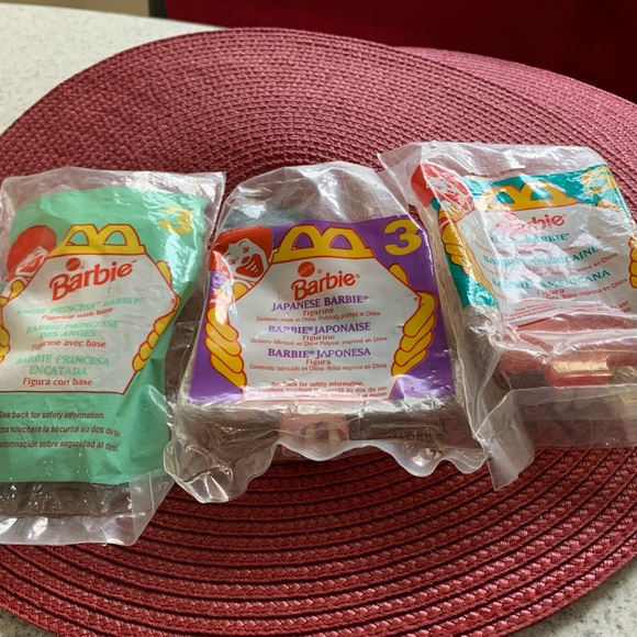 McDonald’s Barbie Happy Meal Toy Lot (3) Princess, Lifeguard & Japanese 1995&96 - Picture 4 of 12